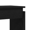 vidaXL Table console Ch&ecirc;ne noir 80 x 30 x 80 cm Bois d'ing&eacute;nierie