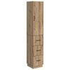 vidaXL Ensemble de Meubles 2 pc 33 x 34,5 x 87 cm Bois d'ing&eacute;nierie