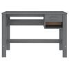 vidaXL Bureau HAMAR Gris fonc&eacute; 110x40x75 cm Bois massif de pin