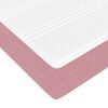 vidaXL Cadre de lit avec matelas Rose 200 x 200 cm tissu