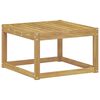 vidaXL Hocker d'ext&eacute;rieur Bois d'Acacia Massif Blanc 59 x 59 x 37 cm