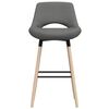 vidaXL Tabourets de bar lot de 2 gris clair tissu