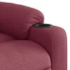vidaXL Fauteuil de massage inclinable Rouge bordeaux Tissu