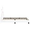 vidaXL Cadre de lit pour enfants avec tête de lit Blanc 80 x 200 cm PU