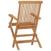 vidaXL Chaises pliables de jardin lot de 2 Bois de teck solide