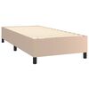 vidaXL Sommier à lattes de lit avec matelas Cappuccino 90x190 cm