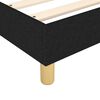 vidaXL Sommier &agrave; lattes de lit avec matelas Noir 160x200 cm Tissu