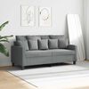 vidaXL Canap&eacute; &agrave; 2 places Gris clair 140 cm Tissu