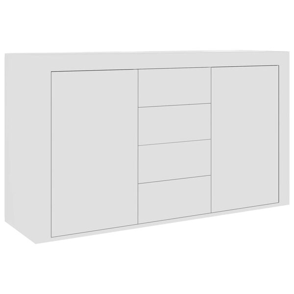 vidaXL Buffet Blanc 120x36x69 cm Bois d'ing&eacute;nierie