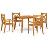 vidaXL Ensemble &agrave; manger de jardin 5 pcs Bois d'acacia solide