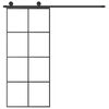 vidaXL Porte coulissante avec kit de quincaillerie 90x205 cm Verre ESG