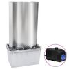 vidaXL Fontaine de jardin Argent&eacute; 60,2x37x122,1 cm Acier inoxydable