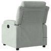 vidaXL Fauteuil inclinable de massage gris clair velours