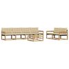 vidaXL Ensemble de canap&eacute;s d'ext&eacute;rieur 7 pc Blanc et Beige