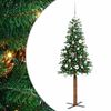 vidaXL Sapin de No&euml;l mince Vert 150 cm PVC et bois de pin massif