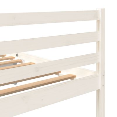 vidaXL Cadre de lit Blanc Bois de pin massif 200x200 cm