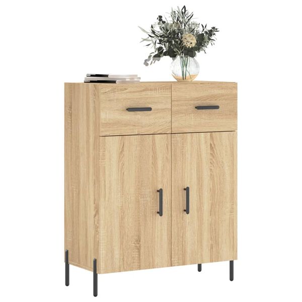 vidaXL Buffet ch&ecirc;ne sonoma 69,5x34x90 cm bois d'ing&eacute;nierie