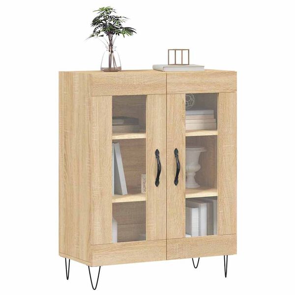vidaXL Buffet ch&ecirc;ne sonoma 69,5x34x90 cm bois d'ing&eacute;nierie