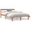 vidaXL Cadre de lit sans matelas cire marron 140x200cm bois pin massif