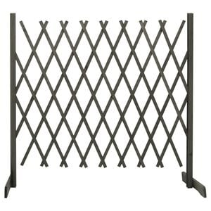 vidaXL Cl&ocirc;ture en treillis de jardin Gris 180x100 cm Bois de sapin
