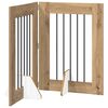 vidaXL Porte de chien pliable avec supports 2 pc Ch&ecirc;ne artisanal