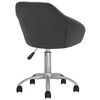 vidaXL Chaise pivotante de bureau Gris fonc&eacute; Tissu
