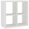 vidaXL &Eacute;tag&egrave;re murale sous forme de cube Blanc 69,5x29,5x69,5 cm MDF