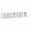 vidaXL Meuble TV mural 2 pcs Blanc Brillant 78,5 x 31 x 29,5 cm