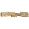 vidaXL Ensemble de canap&eacute;s d'ext&eacute;rieur 8 pc Blanc et Beige