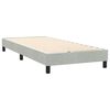 vidaXL Sommier &agrave; lattes de lit et matelas gris clair 90x220 cm velours