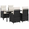 vidaXL Ensemble de Tables Basses avec coussin avec oreiller 5 pcs