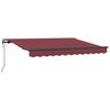 vidaXL Auvent r&eacute;tractable Bordeaux 250 x 200 cm tissu