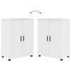 vidaXL Ensemble de mobilier de salle de bain 4 pcs Blanc brillant