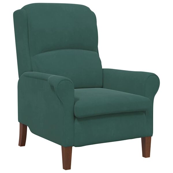 vidaXL fauteuil Vert foncé 76 x 94 x 102 cm Velours
