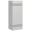 vidaXL Applique murale d'ext&eacute;rieur argent&eacute; acier inoxydable