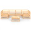 vidaXL Salon de jardin 7 pcs Bois de pin massif