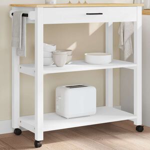 vidaXL Chariot de cuisine MONZA 84x40x88,5 cm bois massif de pin