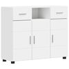 vidaXL Cabinet en Bois Blanc 88,5 x 30,5 x 73 cm Bois d'ing&eacute;nierie