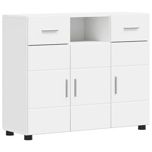 vidaXL Cabinet en Bois Blanc 88,5 x 30,5 x 73 cm Bois d'ing&eacute;nierie