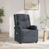 vidaXL Fauteuil électrique de massage Gris foncé velours