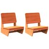 vidaXL Chaises de jardin lot de 2 cire marron 60x64x70,5 cm