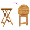 vidaXL Ensemble bistro de jardin 3 pcs Marron Bois d'acacia massif