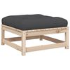 vidaXL Salon de jardin 10 pcs avec coussins bois de pin massif