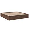vidaXL Cadre de lit sans matelas ch&ecirc;ne marron 200x200 cm
