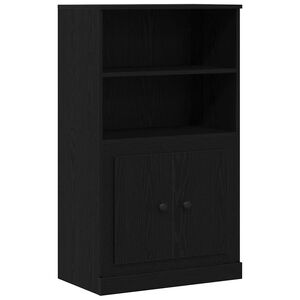 vidaXL Highboard Ch&ecirc;ne noir 60 x 35.5 x 103.5 cm Bois d'ing&eacute;nierie