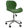 vidaXL Chaises pivotantes &agrave; manger lot de 2 Vert fonc&eacute; Velours