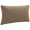 vidaXL Coussin de dos PUTTEN 100 % polyester Taupe 70 x 40 x 15 cm