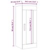 vidaXL Armoire murale suspendue Sonoma gris 34,5x34x90 cm