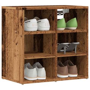 vidaXL Armoire &agrave; chaussures vieux bois 52x30x50 cm