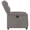 vidaXL Fauteuil inclinable &eacute;lectrique Taupe Tissu